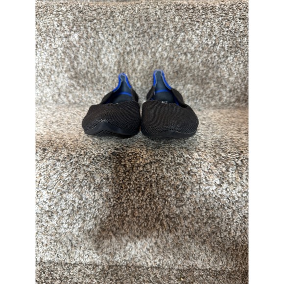 ROTHYS Size 8 Black Point Toe Ballet Flats Classic - Picture 3 of 10